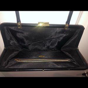 Vintage 1960s Patent Leather Garay Clutch Handbag